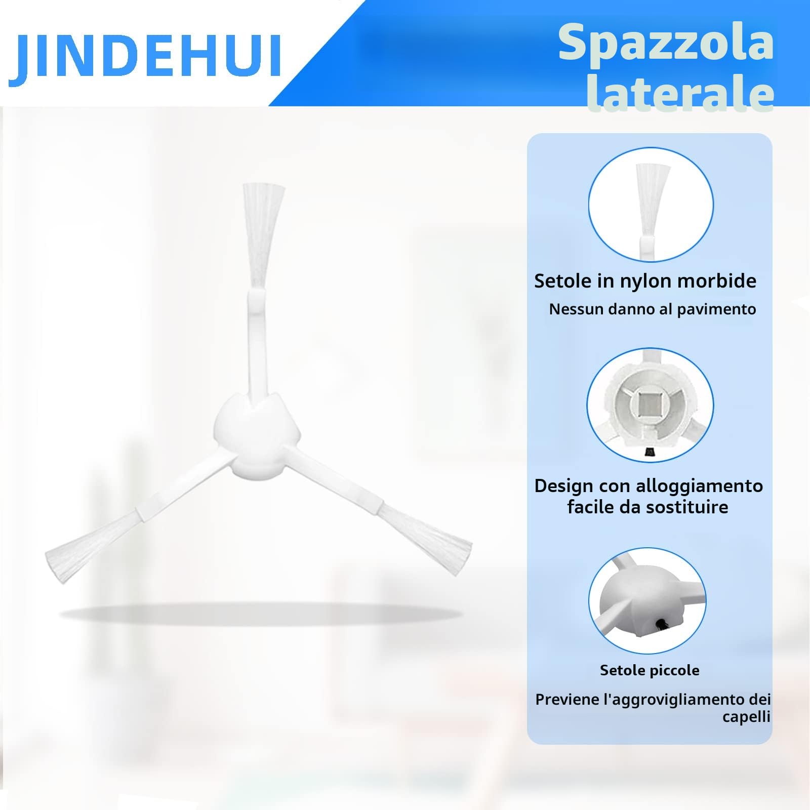 Kit Accessori Ricambi per Xiaomi Robot Vacuum X20+/X10 Plus,per Dreame L10s Ultra/L10 Ultra Robot Aspirapolvere, 1 Spazzola Principale, 6 Spazzole Laterali, 4 Filtro Hepa, 4 Panni Mop, 6 Sacchetti