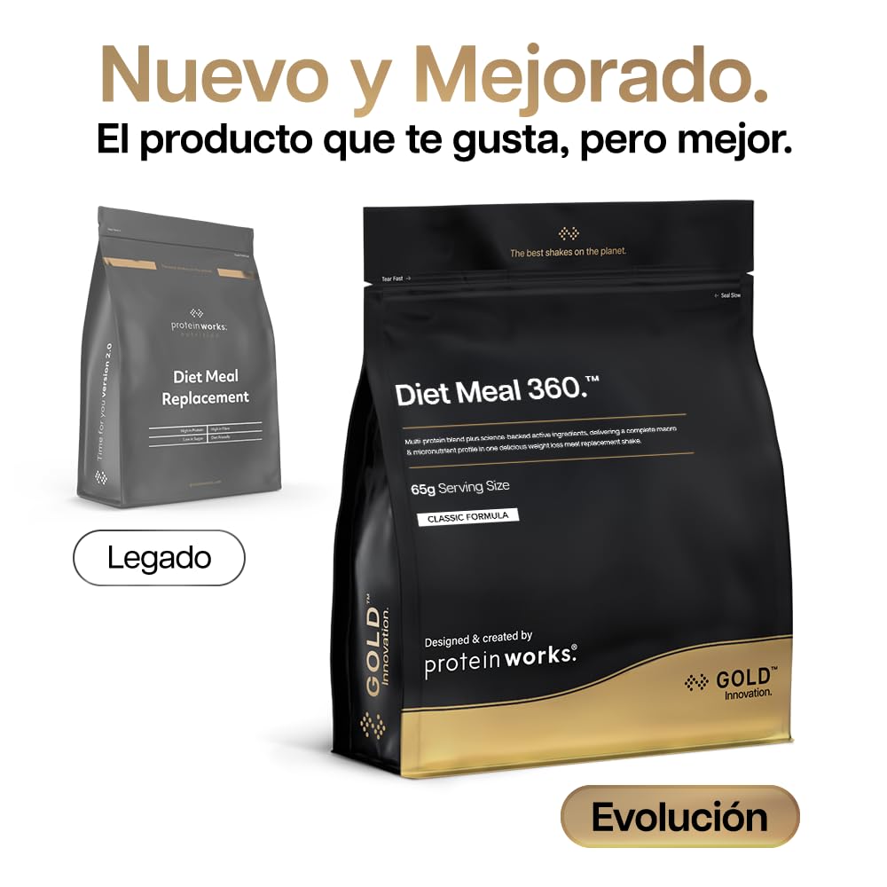 THE PROTEIN WORKS Sustituto De Comida Dietético | Rico En Nutrientes | Vitaminas Potenciadoras del Sistema Inmune | Asequible, Saludable & Rápida | Crema de Vainilla | 1kg