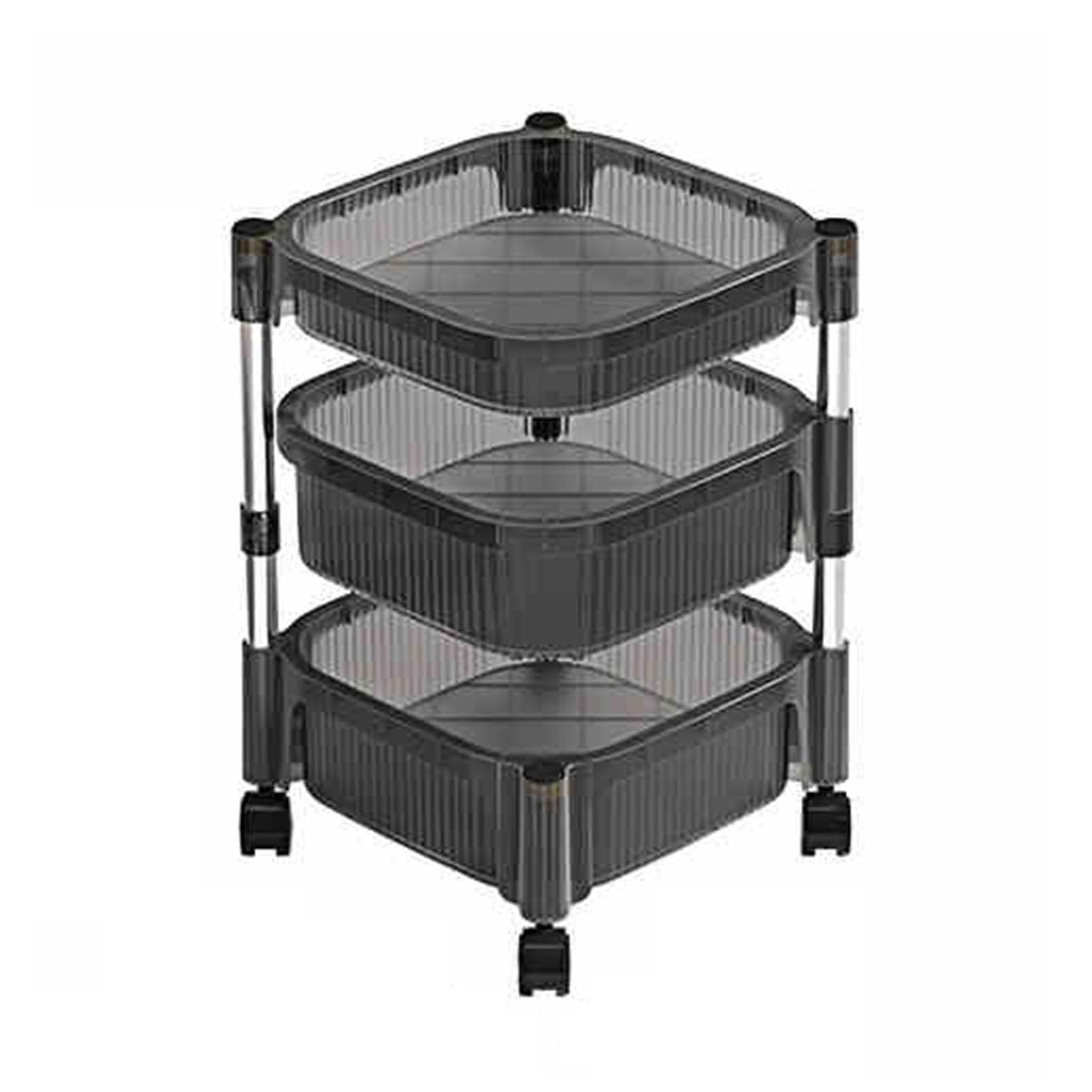 Étagère multifonctionnelle pour fruits et légumes sur roulettes