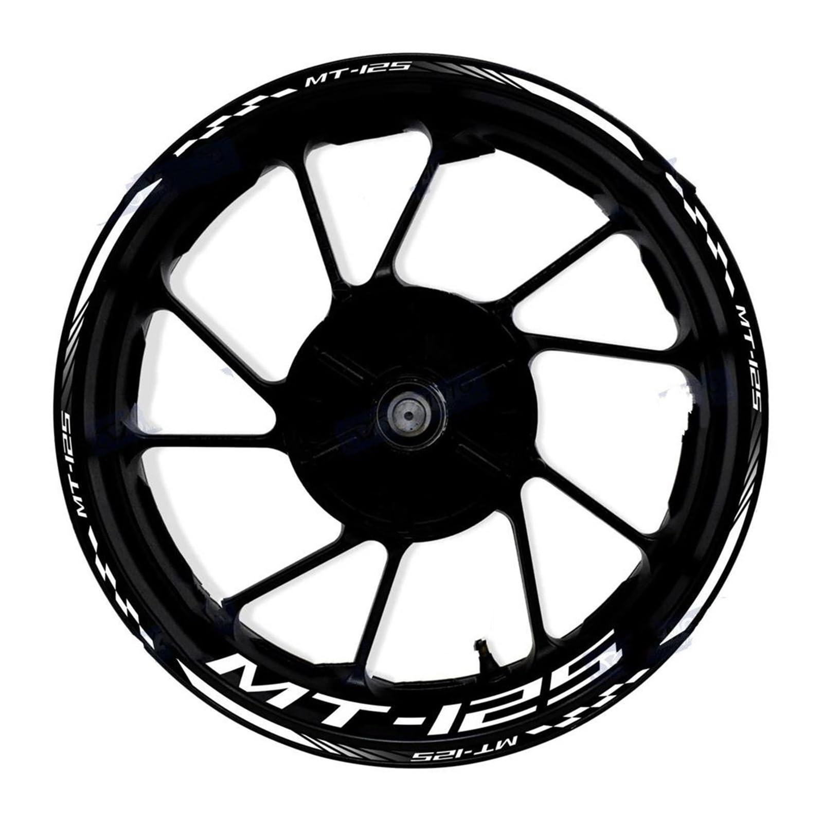 Motorcycle Wheel Stickers Night Reflective Decorative Rim for Yamaha MT-125 MT125