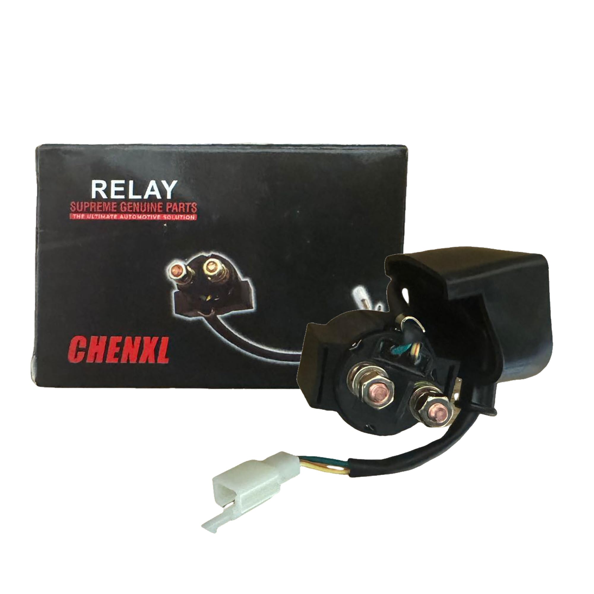 ChenXL Starter Solenoid Relay for Chinese-Made OEM Taotao Apollo Kayo Coleman Coolster50cc 70cc 90cc 100cc 110cc 125cc ATV, Dirt Bike, Go-Kart, Pocket