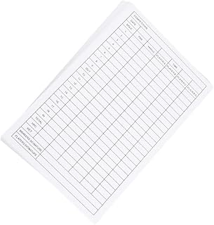 Golf Accessories 20pcs Sports Score Cards Coated Paper Scorecards for Record Keeping