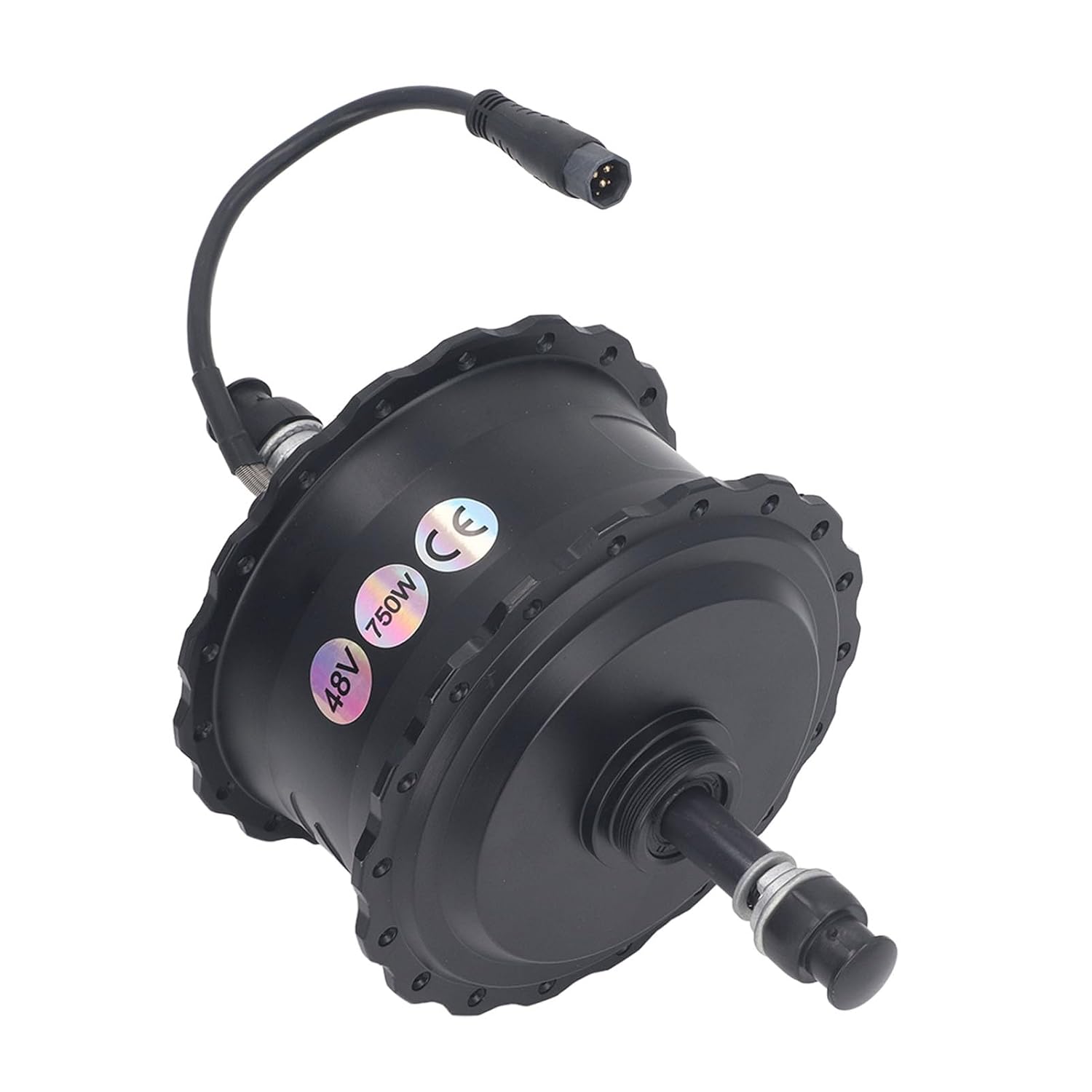 Electric Brushless Toothed Hub Motor, 48V 750W Aluminum Alloy Rear Drive Hub Motor Compatible with Disc Brakes for 20inch 26inch Wheels