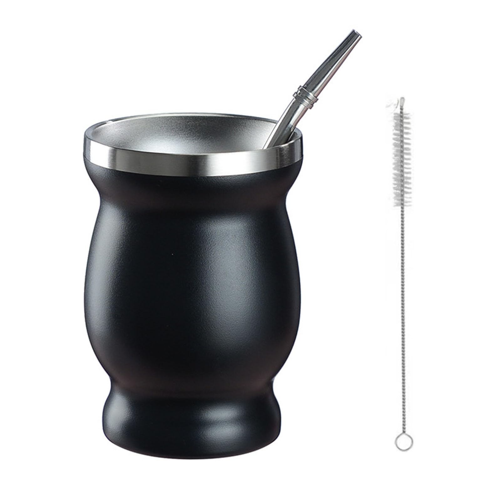 Amazon.co.jp: BRIIKPP マテ茶 ステンレス 230ml 断熱カップ ティー