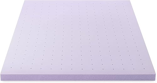 Miniatura 7 de Mellow Cubrecolchón de espuma viscoelástica ventilada de 3 pulgadas, infusión calmante de lavanda, tamaño matrimonial