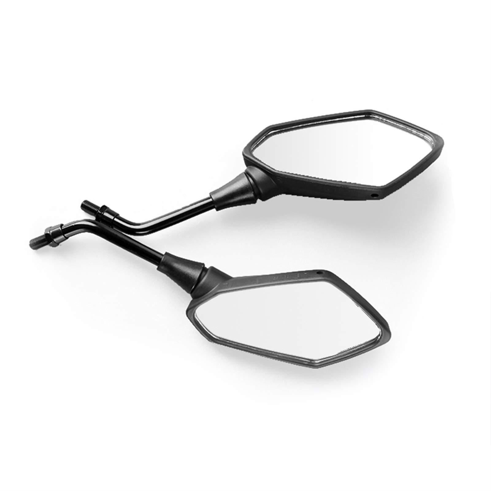 Seitenspiegel Motorrad 2 Stück Fahrrad Spiegel Motorrad Universual Scooter Fahrrad E-Fahrrad Rückspiegel elektrombile Spiegel Konvex 8 mm 10 mm Kohlefaser 10 mm (Farbe: Carbon Fib