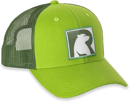 Miniatura 1 de RTIC Sombrero de camionero con logotipo de oso, gorra de béisbol ajustable con espalda de malla transpirable para senderismo, pesca, campamento y