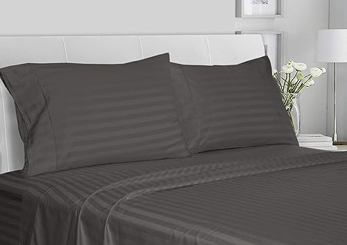 Miniatura 9 de Juego de sábanas de agua tamaño King de 600 hilos, 100 % algodón, 4 piezas, 15 pulgadas de profundidad, con bolsillo para cama de agua en color liso