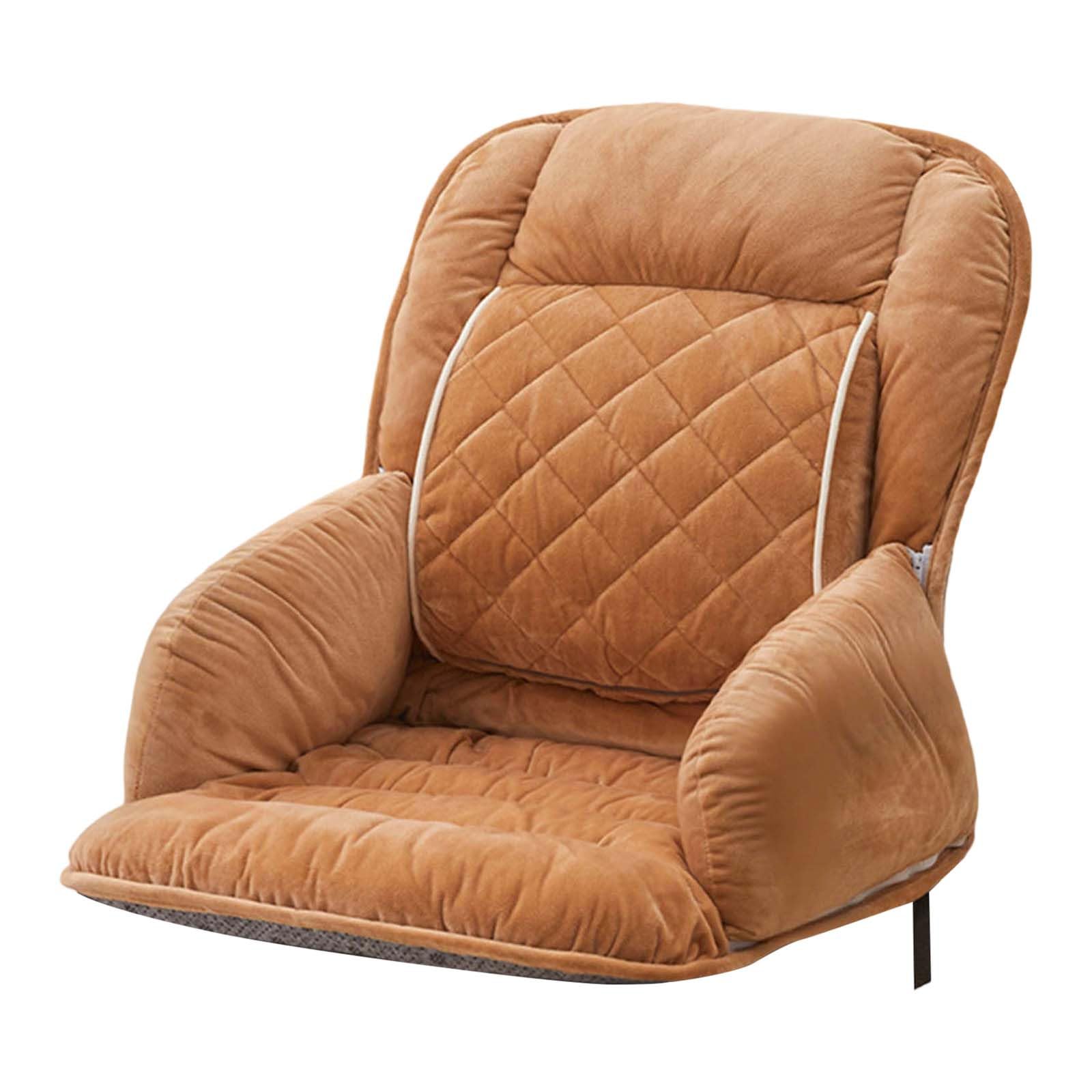 Cojín de asiento con calefacción, soporte lumbar, gran superficie