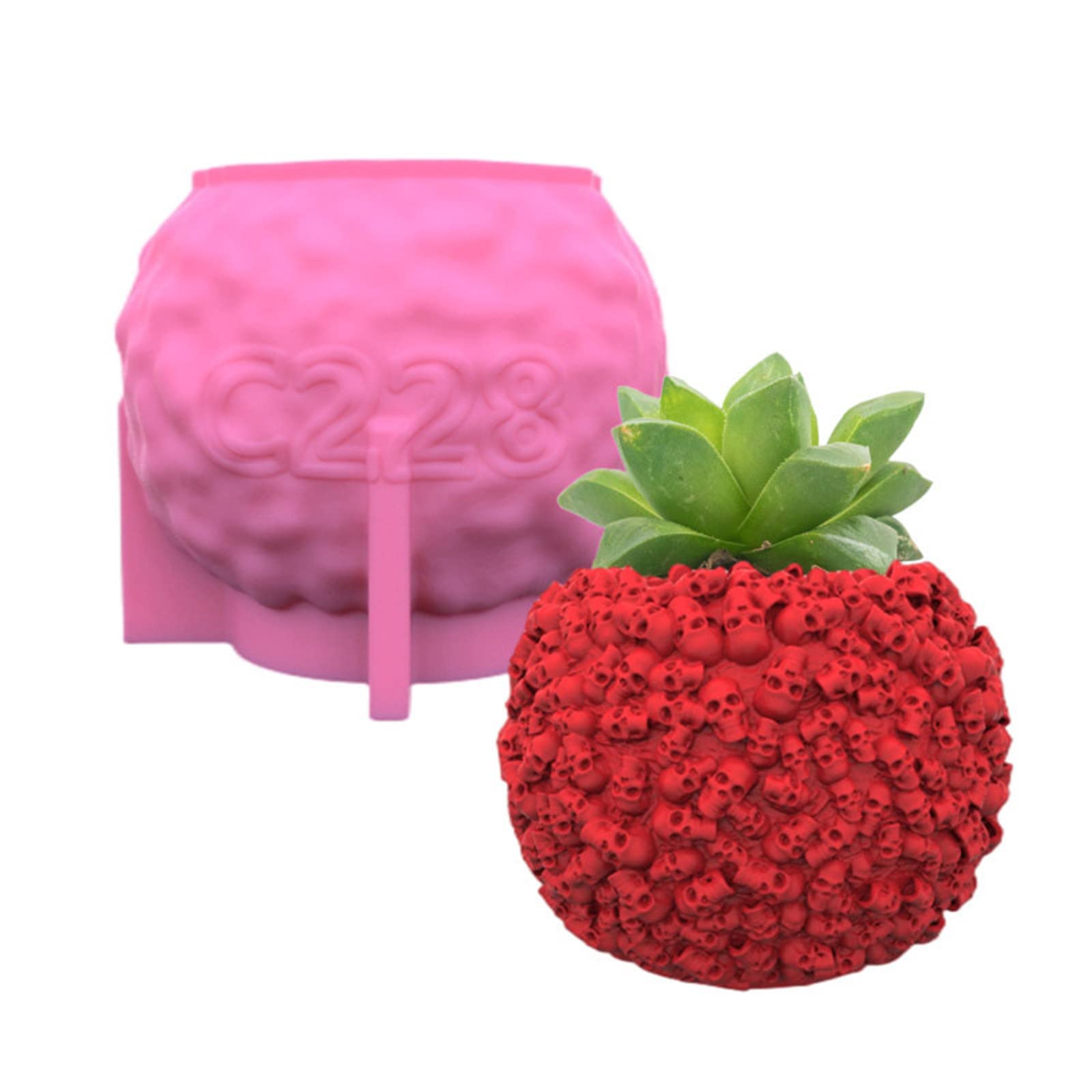 Moule de pot à fleurs tête de mort pour une déco DIY unique