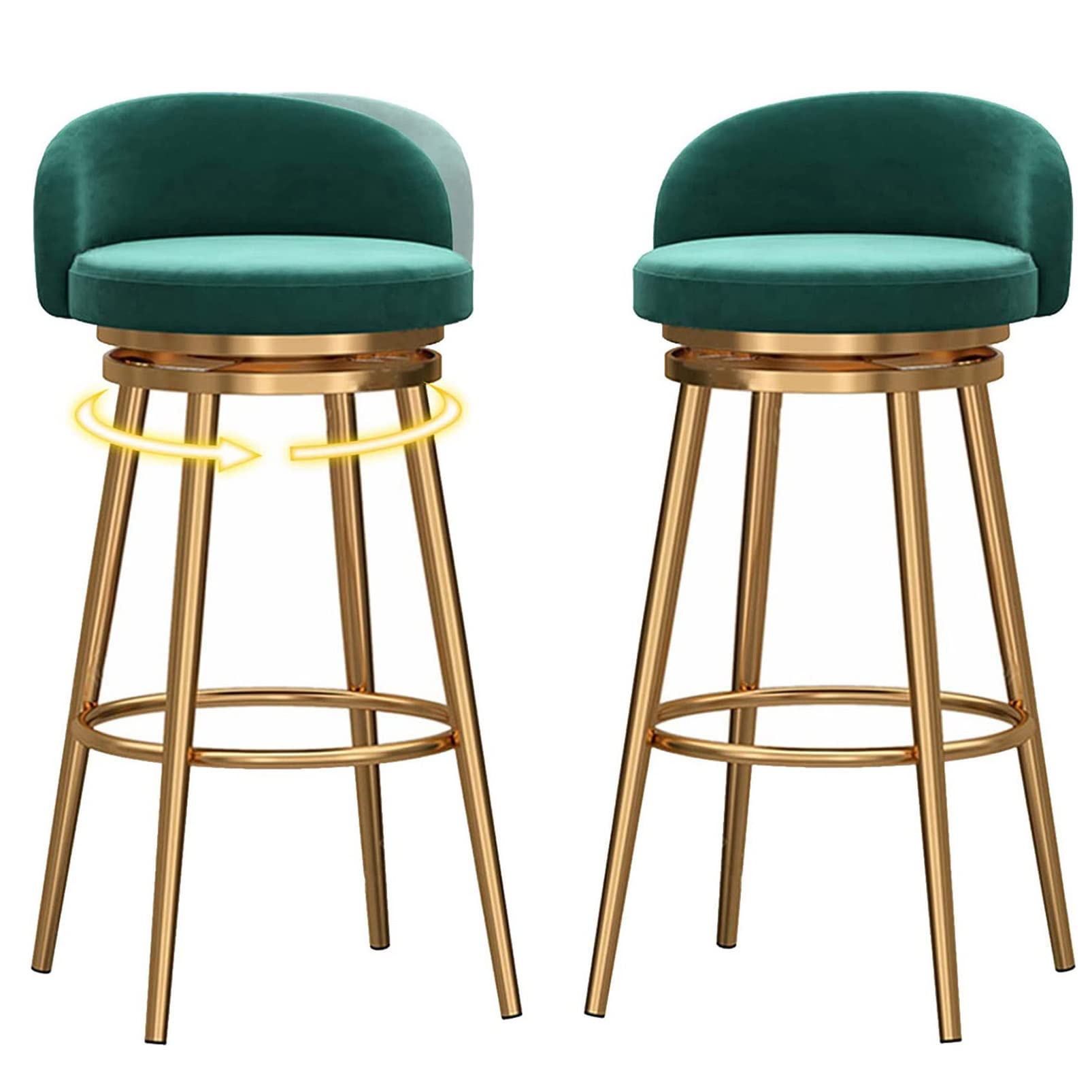 Tabourets de cuisine pivotants et ergonomiques réglables en hauteur x2
