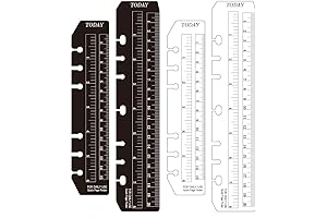 4-Pcs A5/A6 Planner Ruler Bookmark