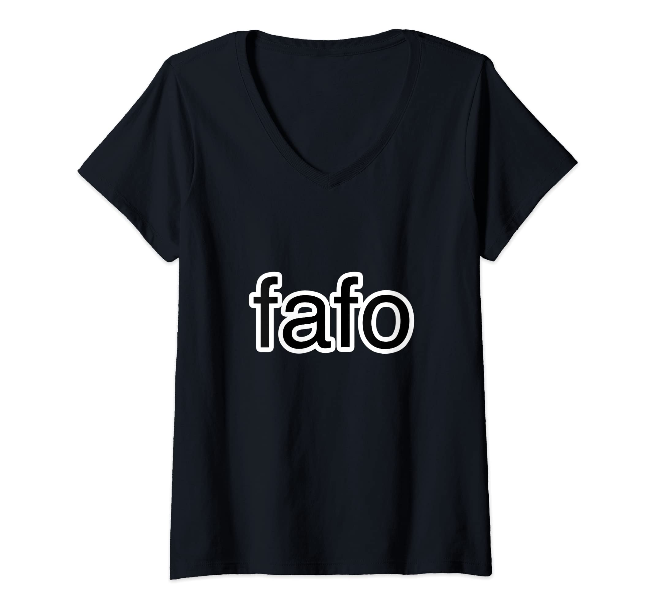 Womens fafo V-Neck T-Shirt