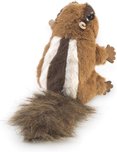 Miniatura 2 de Folkmanis Mini marioneta de dedo de ardilla bronceada, blanco, marrón, 1 EA