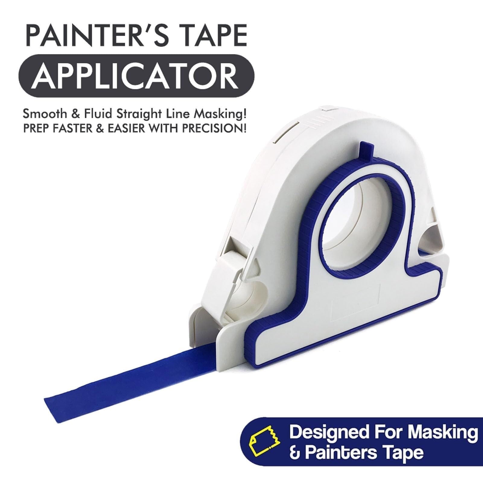 Painters Tape Applicator, Masking Master Tape Dispenser with Scraper, Masking Paint Tape Applicator Set for Painting Trim, Wall and Floor Painting — view 3