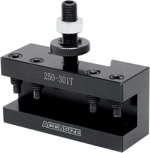 Miniatura 11 de Accusize Industrial Tools Bxa Soporte de torneado y revestimiento, para herramientas de torneado de 3/4", portaherramientas de cambio rápido