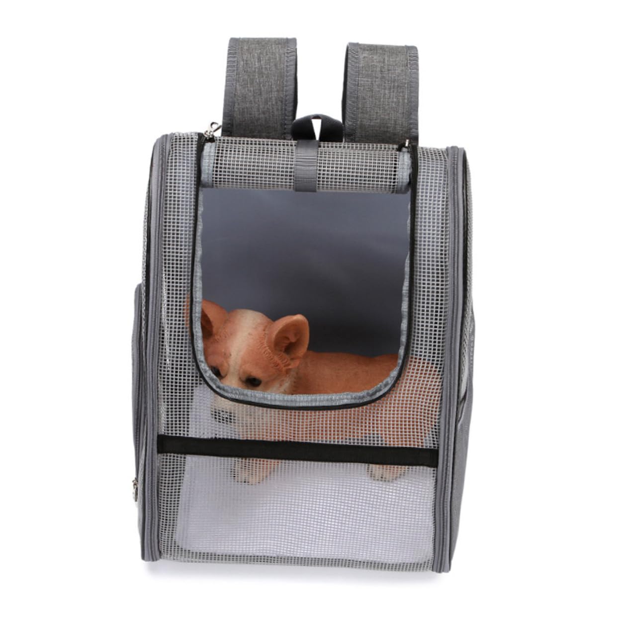 Mochila Portátil para Mascotas con Malla Transpirable Mochila para Gatos y Perros Pequeños Bolsa Resistente y Cómoda para Transporte Seguro y Ventilado