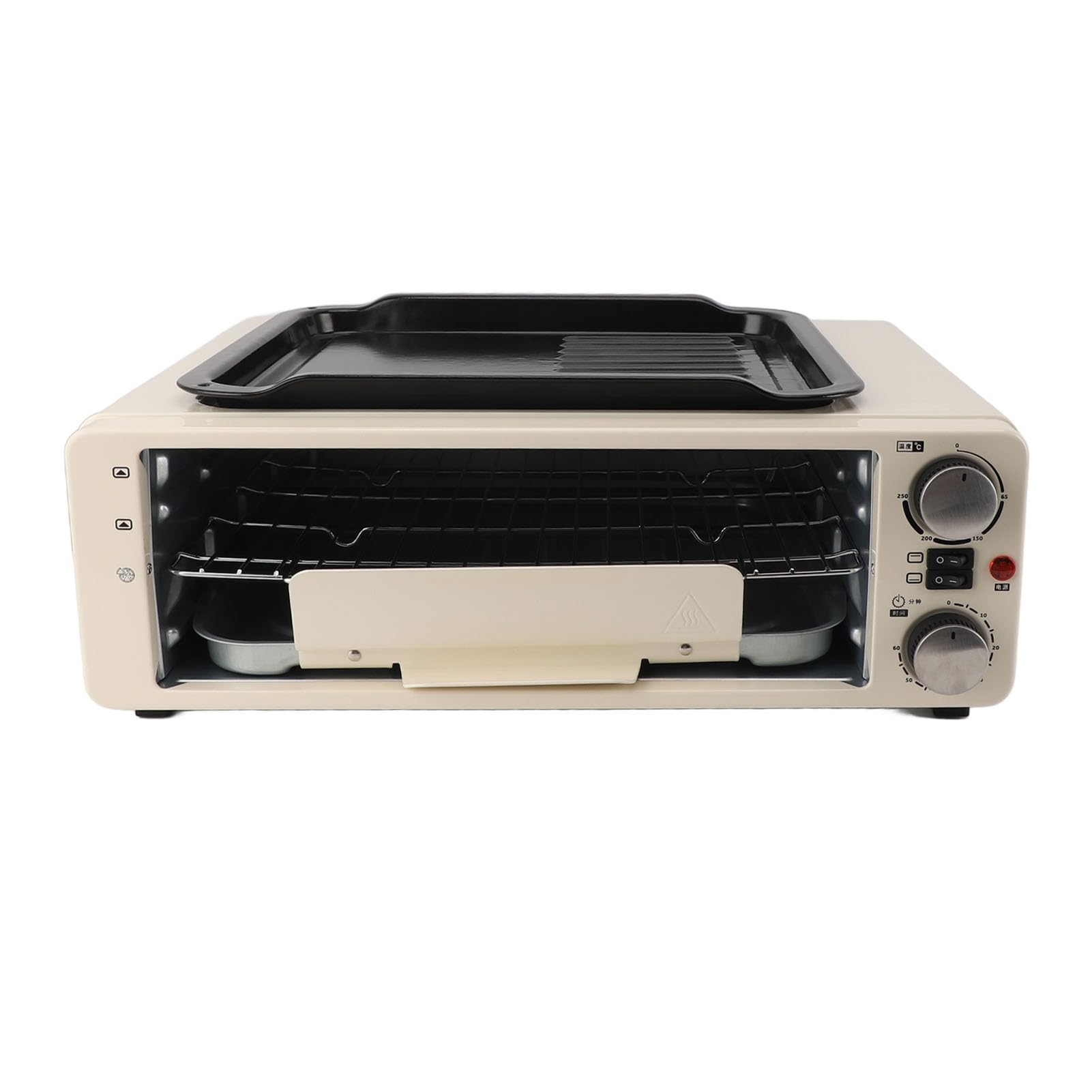 Forno Combinato Friggitrice Ad Aria Combinata con Tostapane da Banco 5 in 1, Forno Elettrico Combinato con Grill, Dispone di Pizzaiola per 14 Litri, Filtro Olio (Spina
