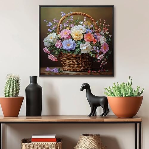 Miniatura 3 de Milila Kits de pintura de diamantes para adultos, kit de arte de diamante redondo para principiantes para decoración de pared del hogar, 11.8 x 11.8