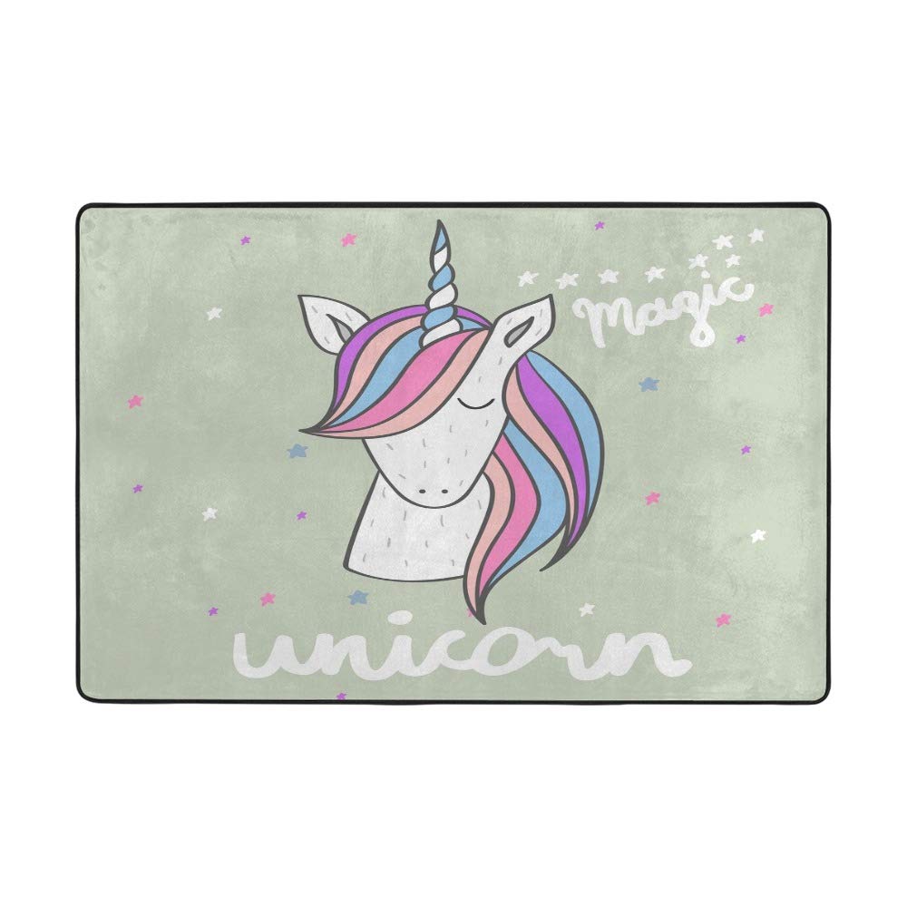 Tapis licorne magique CHEHONG pour une chambre ou un salon féerique