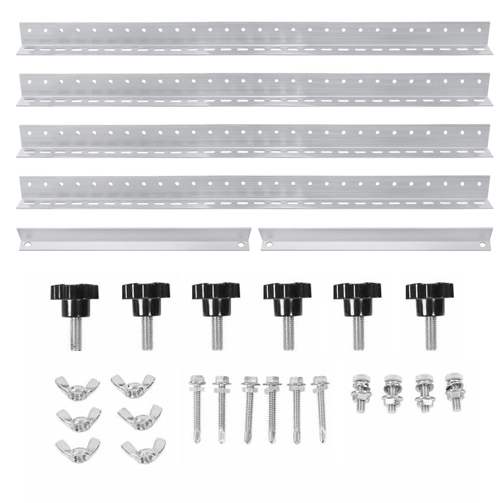 UISEBRT Soporte de Inclinación para Panel Solar de 104 cm - Plegable, para Techo de Barco, Autocaravana - 2 Unidades