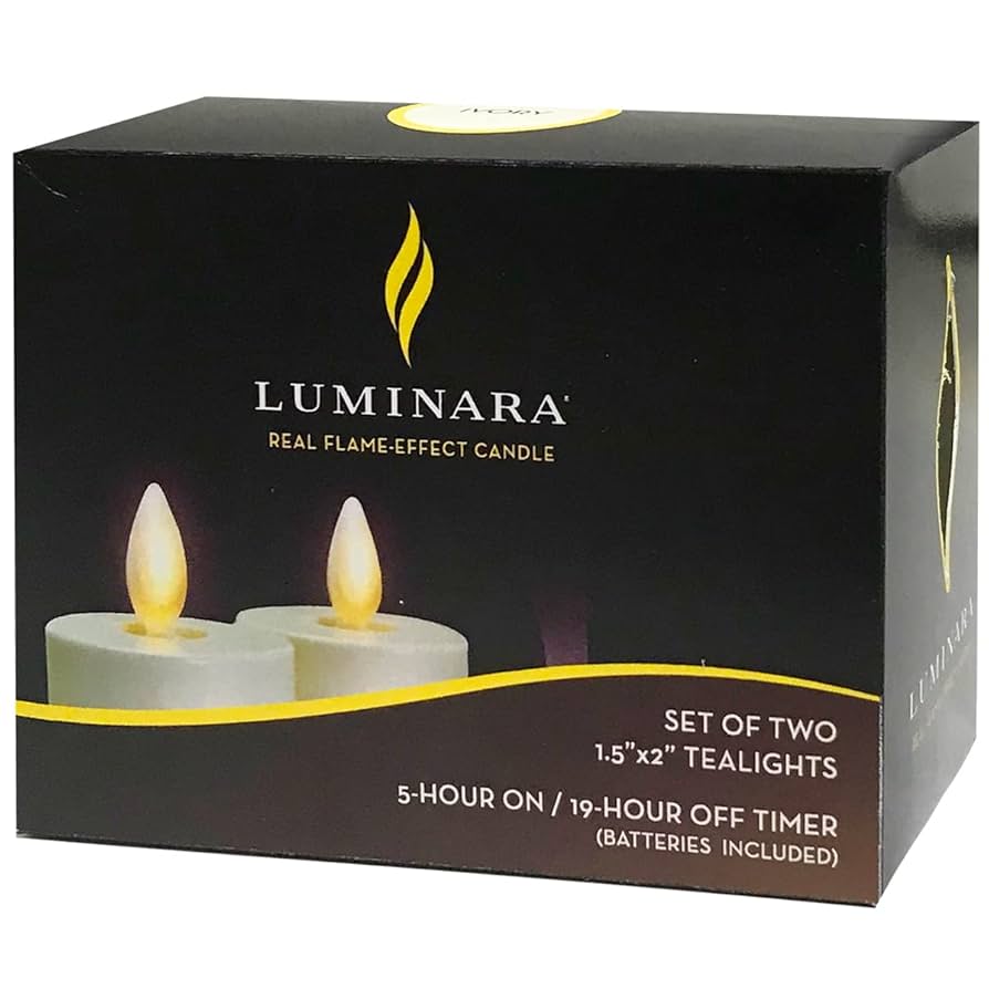 Amazon | カメヤマ LUMINARA ティーライト WH 2個入り電池式