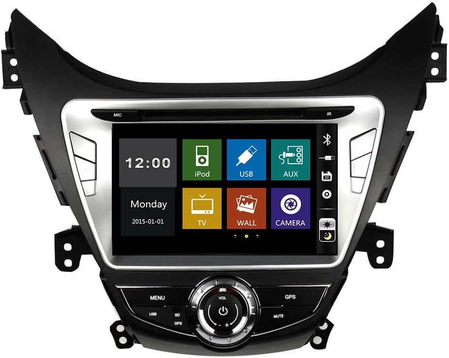 8" in-dash Car DVD player with BT/TV,Support rear view camera,Steering Wheel Control,USB/SD AUX,audio Radio stereo,Car multimedia headunit fit for Hyundai Elantra/Avante/I35 2011 2012 2013