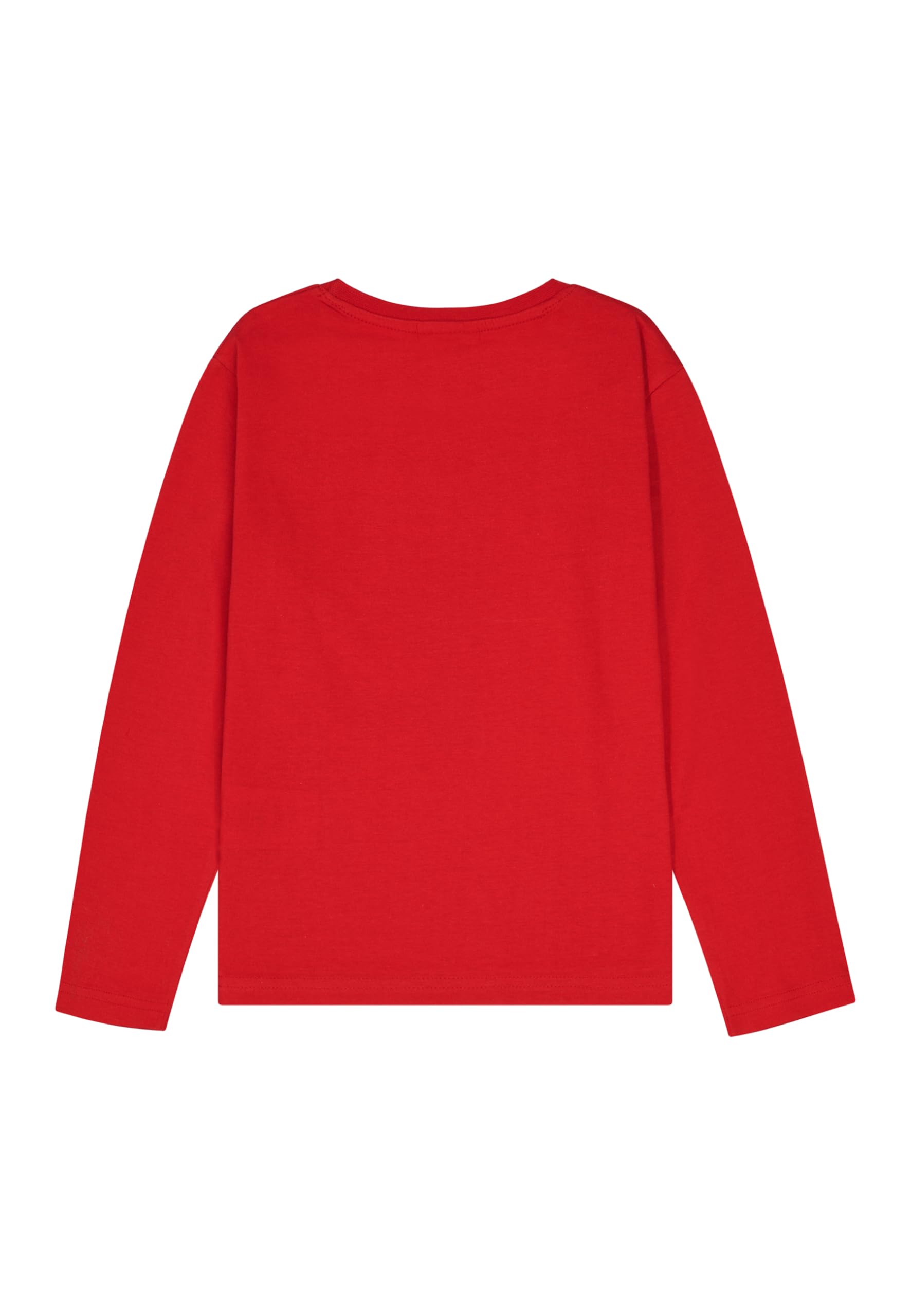 Paw Patrol Jungen T-Shirt Langarm-Shirt Baumwolle Kinder Longsleeve Rot mit Chase & Marshall Motiv, Offizielles Lizenzprodukt für Kleinkinder, Maedchen & Jungen