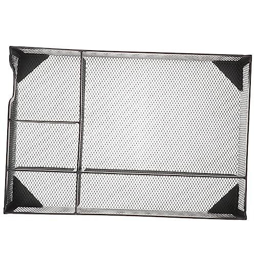 OSALADI Desktop File Organizer Modern Office Accessory Stylish Document Holder with Internal Partitions for Home Office Storage Efficient Organizer Practical File