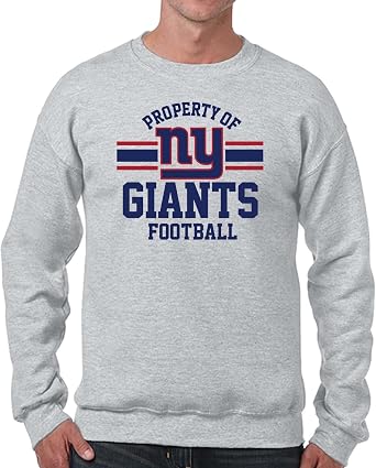 NFL Adult Property Of Crewneck Fleece Sweatshirt - Men & Women - Stay Warm & Represent Your Team in Style
