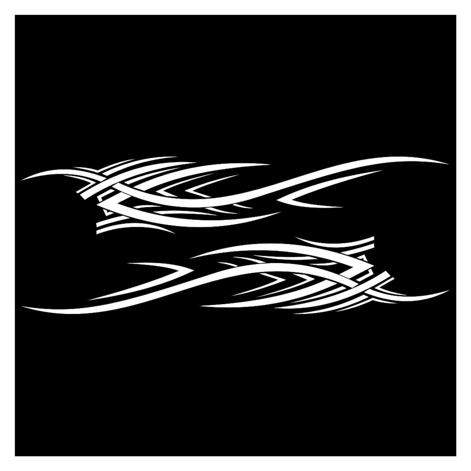 2Pcs Auto Side Body Vinyl Stickers, Universal Vehicle Styling Exterior Modification Accessories
