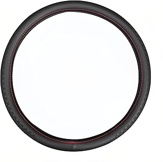 18 Inch Steering Wheel Cover for Semi Trucks - Premium Soft-Touch Faux Leather with No-Slip Grip, Fits Big Rig, RV & 18 Wheeler (Black, 18 inch)
