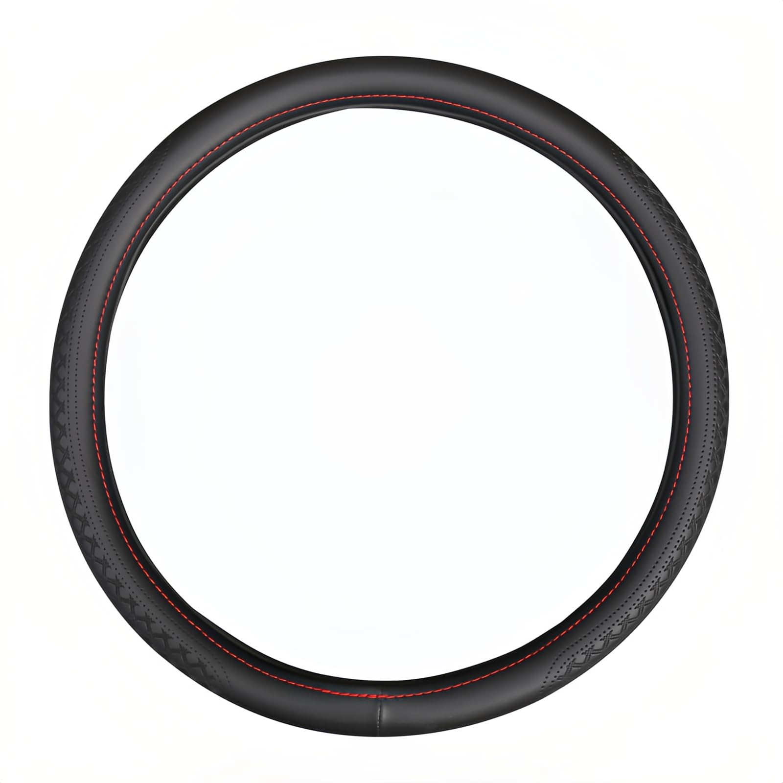 Photo 1 of 18 Inch Steering Wheel Cover for Semi Trucks - Premium Soft-Touch Faux Leather with No-Slip Grip, Fits Big Rig, RV & 18 Wheeler (Black, 18 inch)