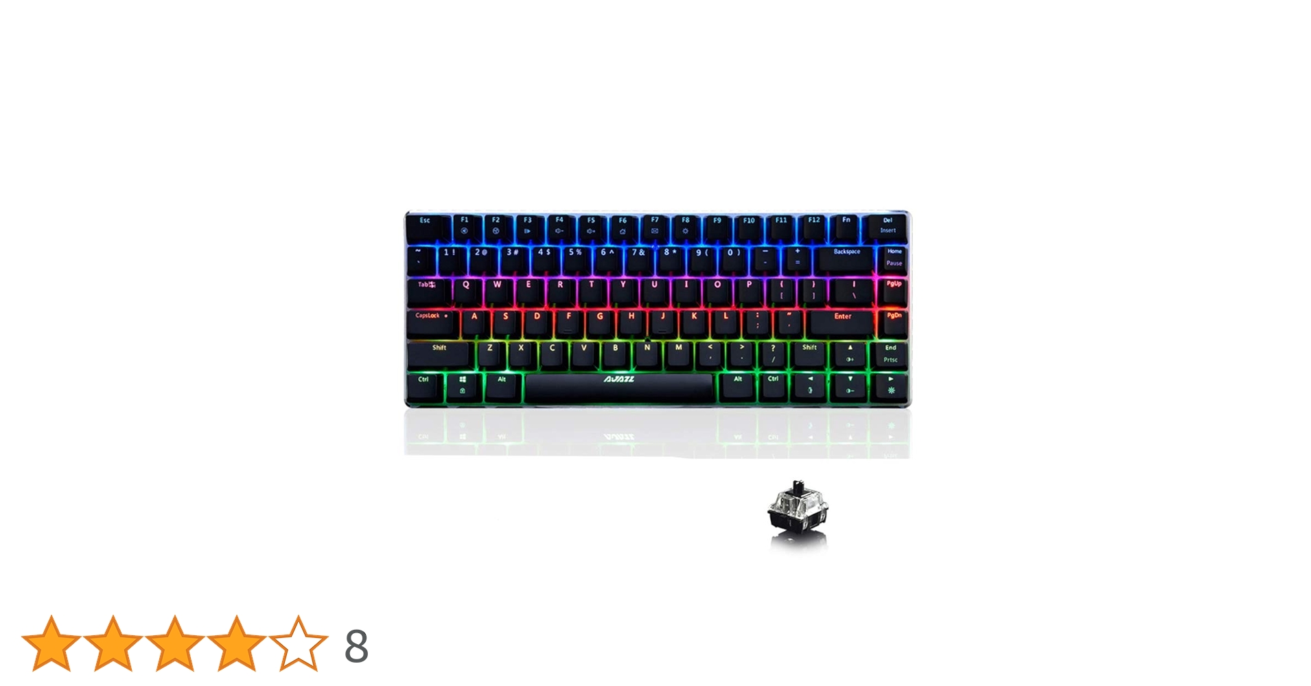 パソコン、キーボード Amazon | LexonElec @有線ゲーミングキーボードAjazz AK33ブルー