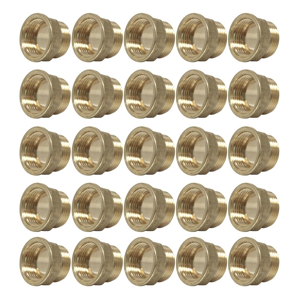 Raccord laiton à visser - Lot de 25 Mamelons Laiton Egal Mâle/Femelle 3/4" (20/27) -
