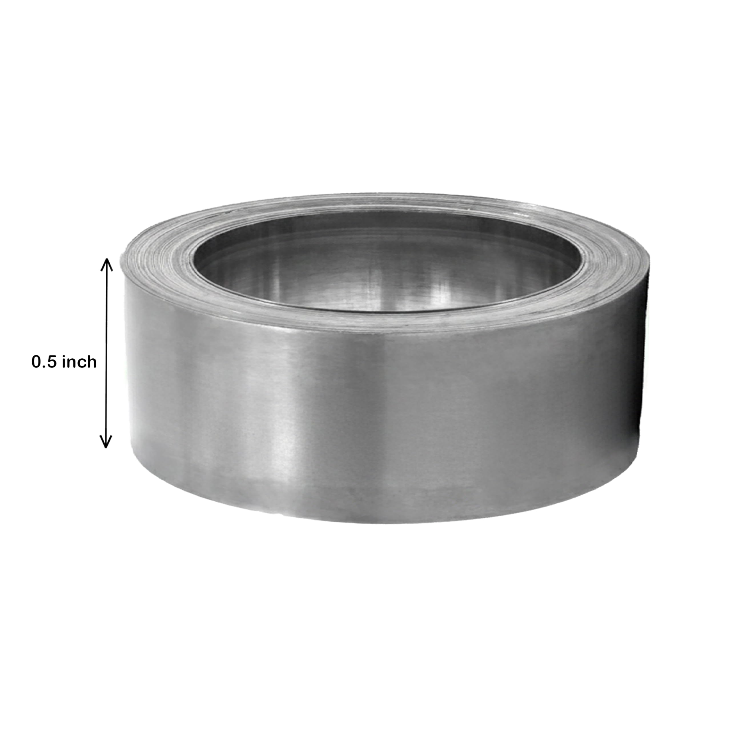TREEMAISON Vastu Stainless-Steel Strip | Width- 0.5 Inch | Thickness - 0.3 mm | Length- 8 Feet Approx | Zone Balancing |Toilet Correction | Main Entrance | Steel Strip for Vastu |Pack of 1