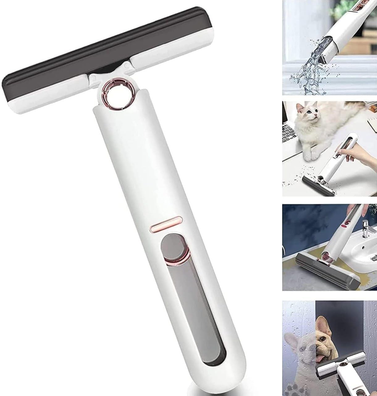 Vividify Mini Mop for Kitchen with Sponges Portable Mini Mop Self Squeeze Strong Absorbent Magic Wiper for Kitchen Small Sponge Mop Self Squeezing Wet & Dry Use for Bathroom Wall Glass Car Table Home (B0D5HWJVR3) Amazon Price History, Amazon Price Tracker
