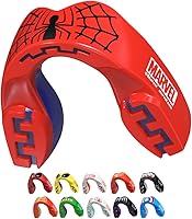 Marvel Spider-Man Dual Layer Mouthguard for Adults - Premium Protection with Case for Boxing, MMA, Rugby & Contact Sports