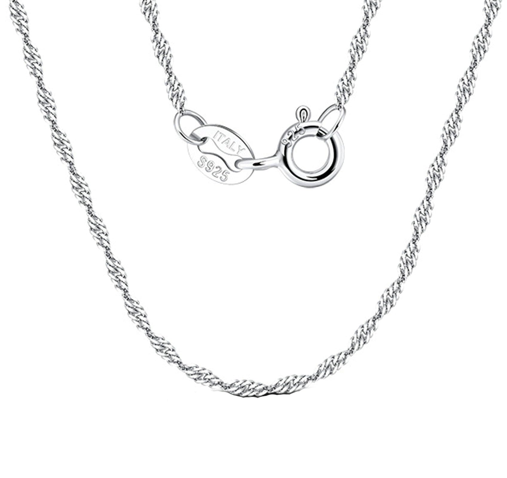 Collier maille Singapour en argent véritable 925, éclat précieux durable - 4