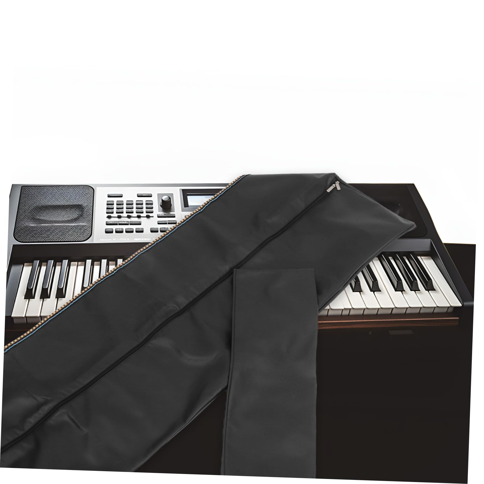 Ochronny Pokrowiec Klawiaturę Pianina Klawiszy i Odporny Kurz Miękki Materiał i Składany Pokrowiec Elektroniczne Keyboardy Muzyczne