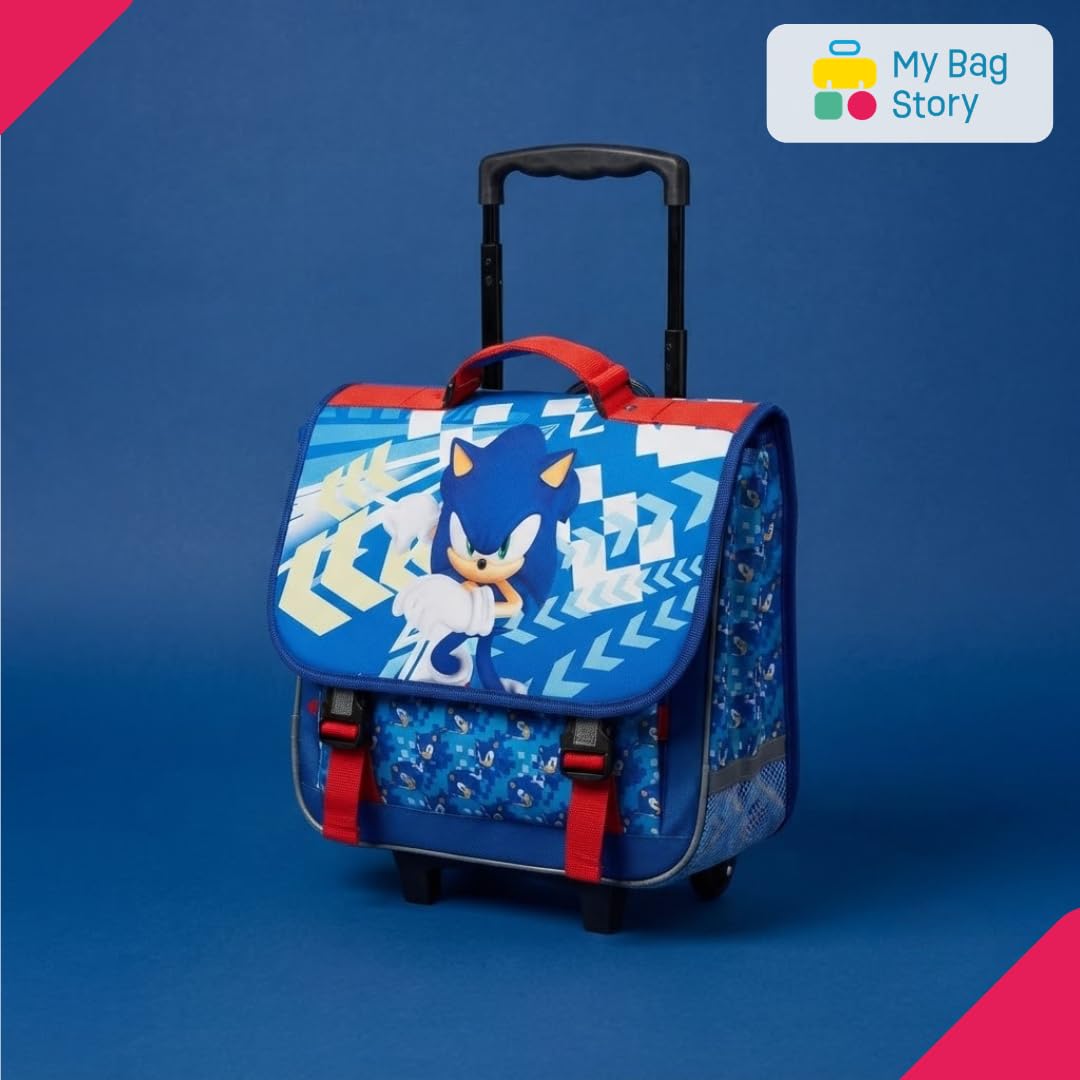 mybagstory | Cartable à roulettes | Sonic Flash | Bleu 41 cm