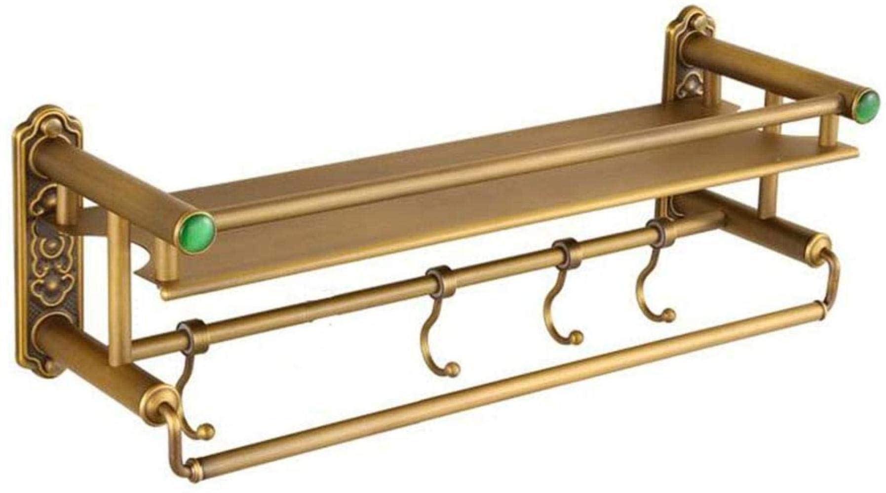 Rangement de salle de bain rétro en fil de cuivre double couche
