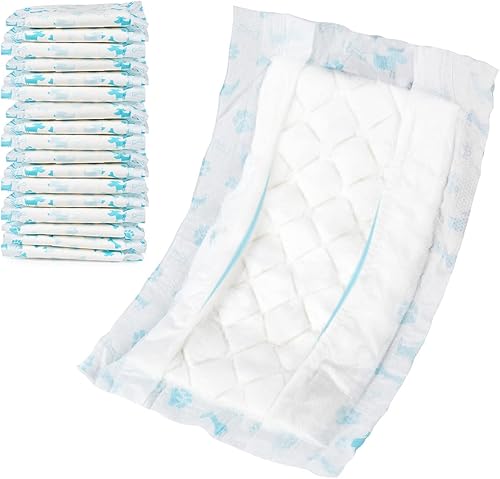 Almohadillas desechables para pañales para perros, talla L, 50 unidades, forros para pañales para perros machos y hembras, insertos para la mayoría