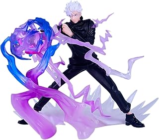 Luxetoys Gojo Satoru Anime Figure Jujutsu Kaisen Character Figurine with Battle Black Hole 18cm Model Toy Statue for Desktop