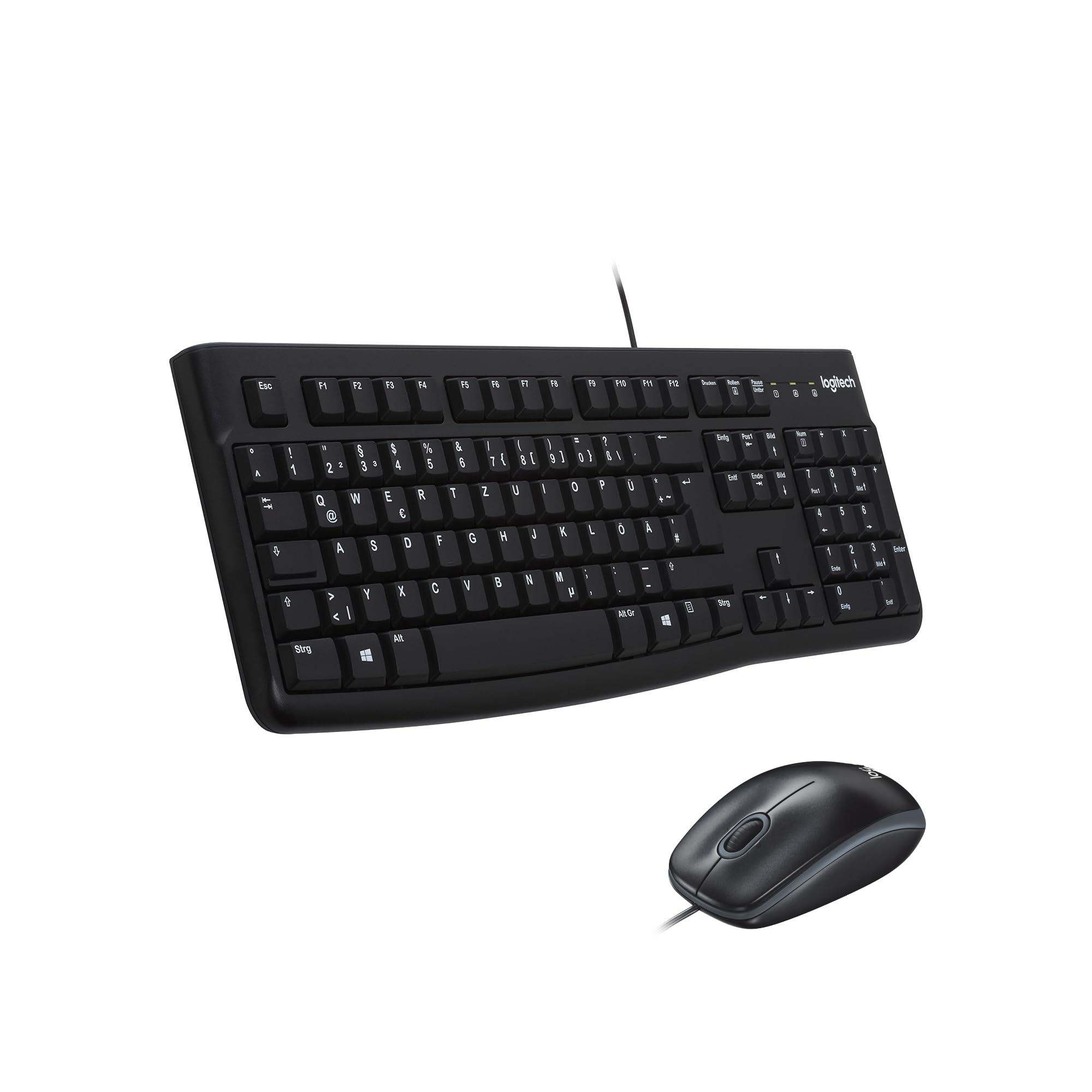 Logitech MK120 Kabelgebundenes Set mit Tastatur und Maus für Windows