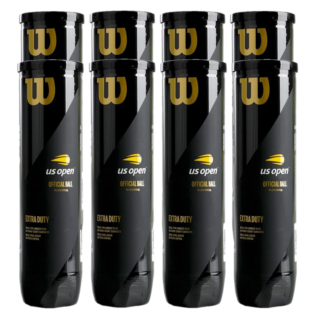 Wilson Palline da Tennis Us Open 8X4er Tubetti