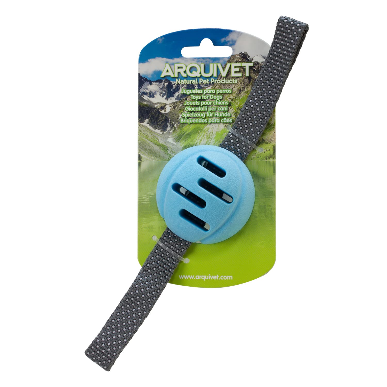 Arquivet Blue Ball Catches and Strips - Dog Toys of All Ages - Canine Chewing Accessories - Plastic Bite Toy - Games & Entertainment - Image 3