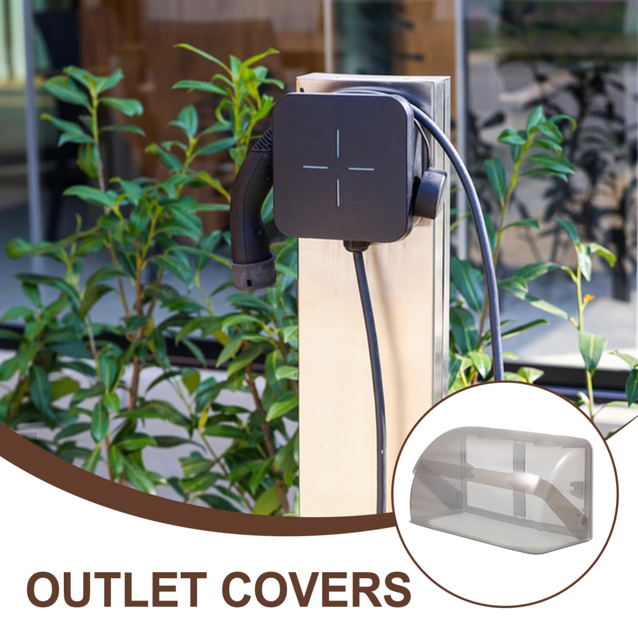 DIYEAH Waterproof Outdoor Socket Cover Plastic Dual-Stretch Protective Cover for Electrical Outlets Universal Fit for Outdoor Plug Sockets Weatherproof Electrical Outlet - Image 2