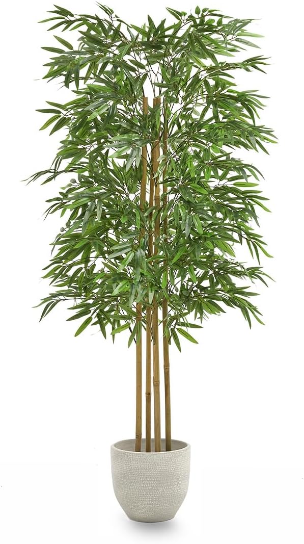 Lot De 2 Topiaires Artificiels Buis 61 Cm – Résistants UV, Avec Piquet – Décoration Extérieur/intérieur, Blanc-vert - 8