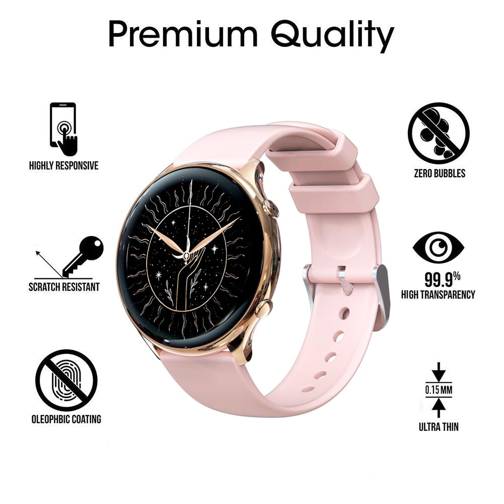 Yoomigle 6 Pack G37 1.39" Watch Screen Protector Film Compatible with RUXINGX 1.39 inch Smartwatch G37 Screen Protectors Foils Screen Cover Crystal Clear HD Anti-Scratch Anti-Fingerprint - Image 2